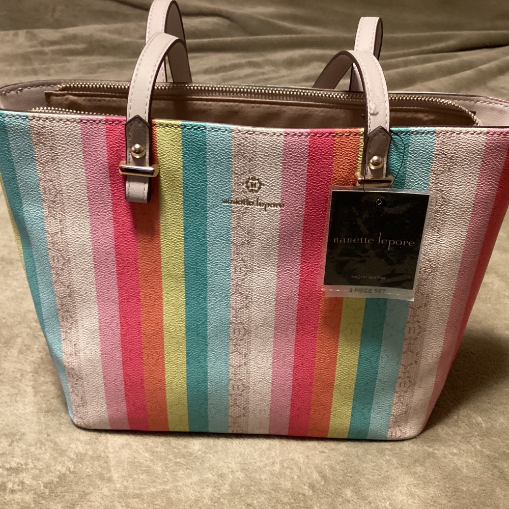 Nanette Lepore Multicolor Striped Shoulder Bag